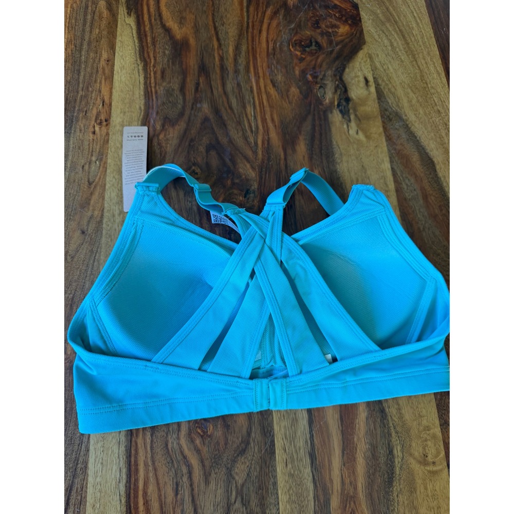 Wingslove Blue Green High Impact Sports Bra 38B Racerback 391767 HC NEW - Picture 4 of 11